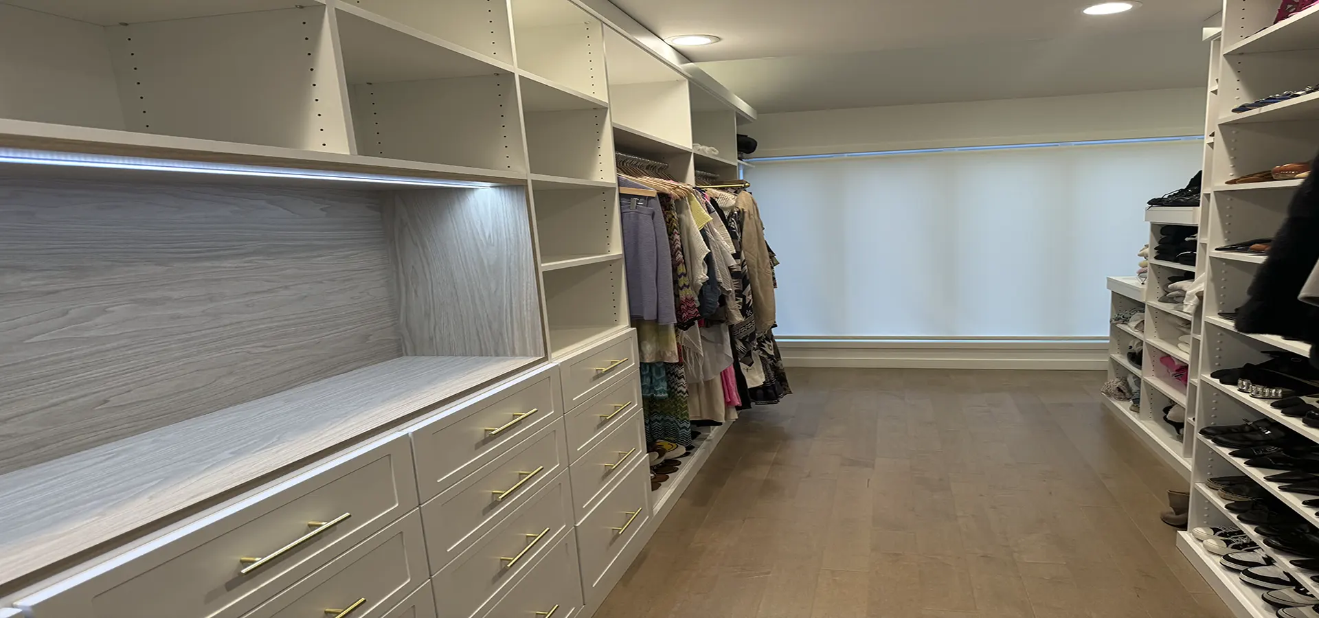 Custom walk-in closet systems in Queens and NYC